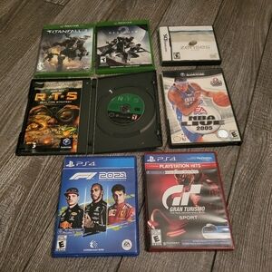 7 Video Games Lot - Gamecube, PS4, DS, XBOX